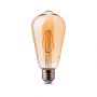 VT-1964D 4W ST64 LED FILAMENT BULB WITH AMBER COVER COLORCODE:2700K E27 DIMMABLE