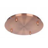 STEEL CANOPY D300*H25mm WITH 5 HOLES ON SURFACE - REP COPPER